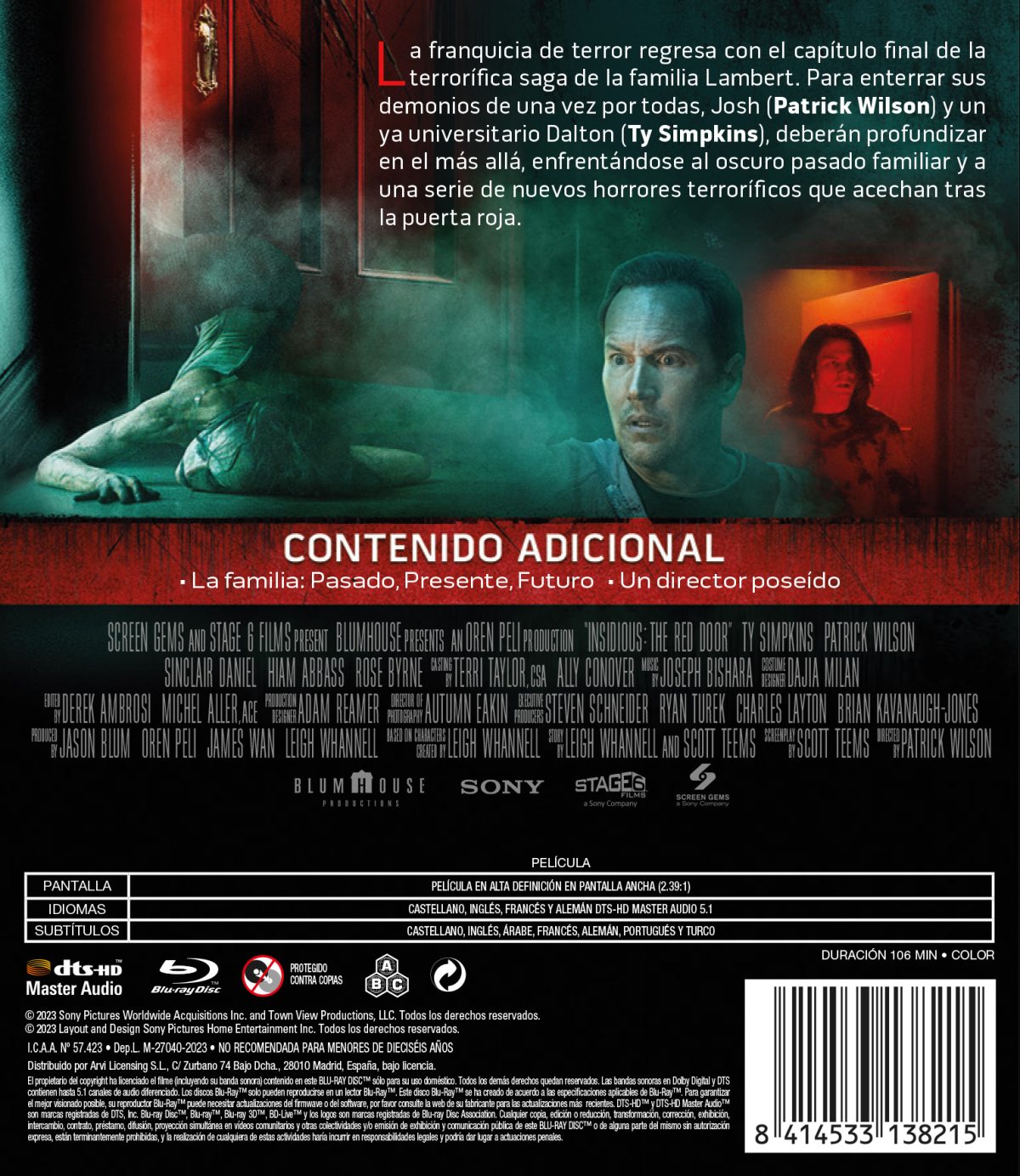 Insidious 5: La puerta roja (Blu-ray)