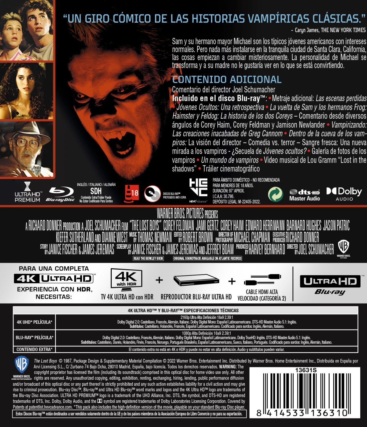 Jóvenes ocultos (4K UHD + Blu-ray)