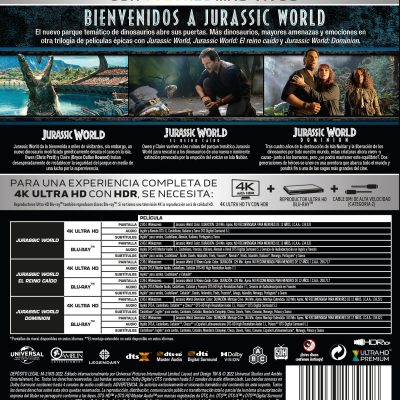 Jurassic World: Pack 1-3 (4K UHD + Blu-ray)