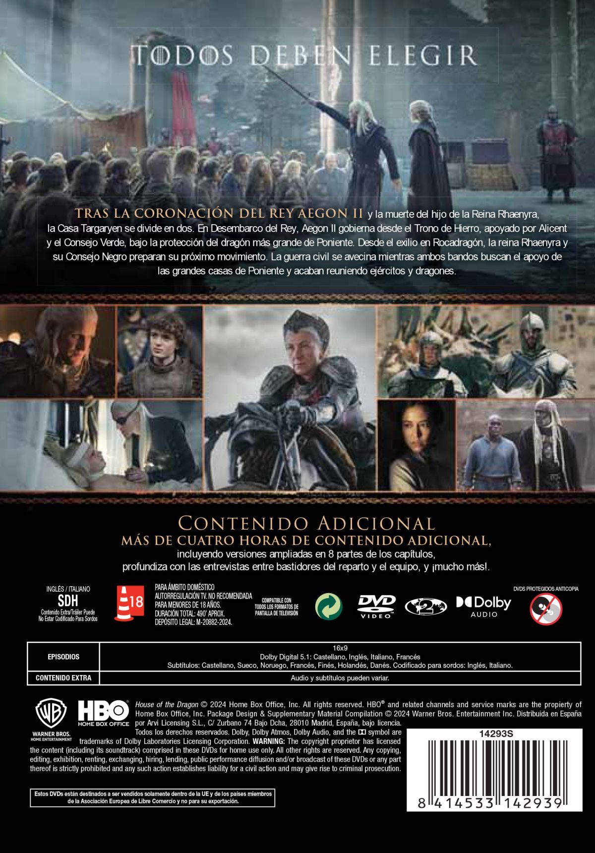 La casa del dragón. Temporada 2 (DVD)