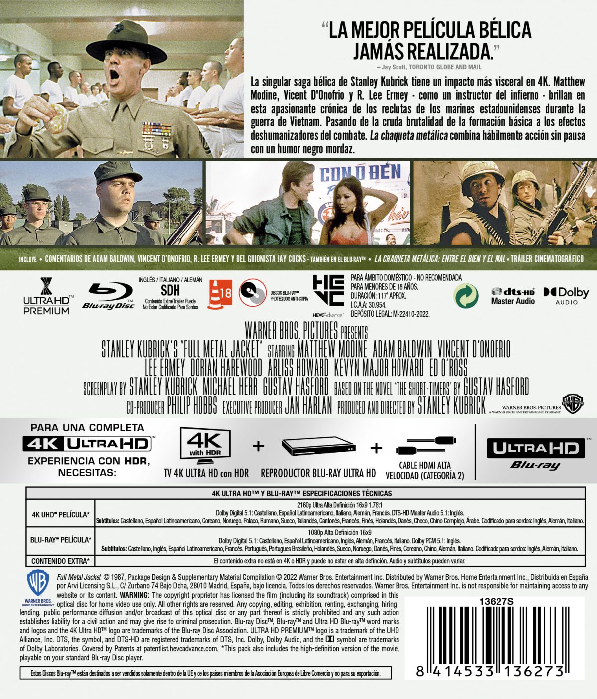 La chaqueta metálica (4K UHD + Blu-ray)
