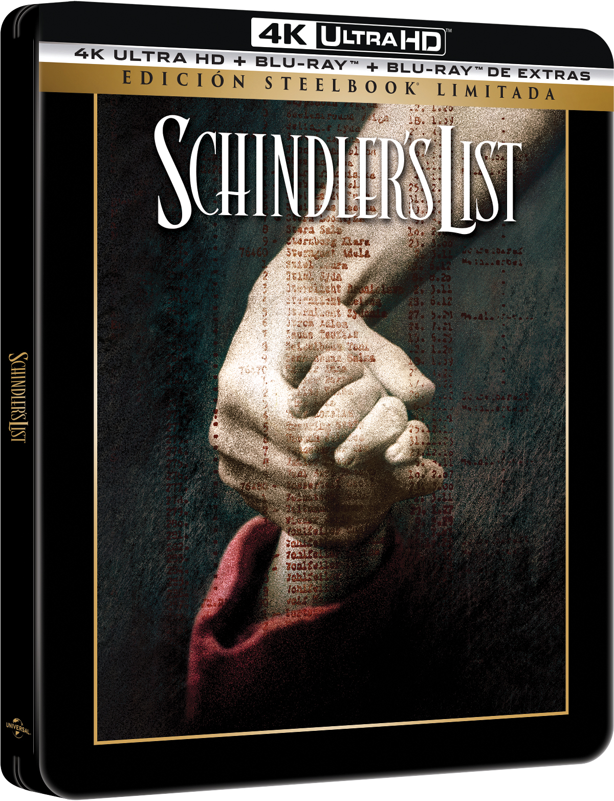 La lista de Schindler (4K UHD + Blu-ray + Blu-ray Extras) Steelbook 2026