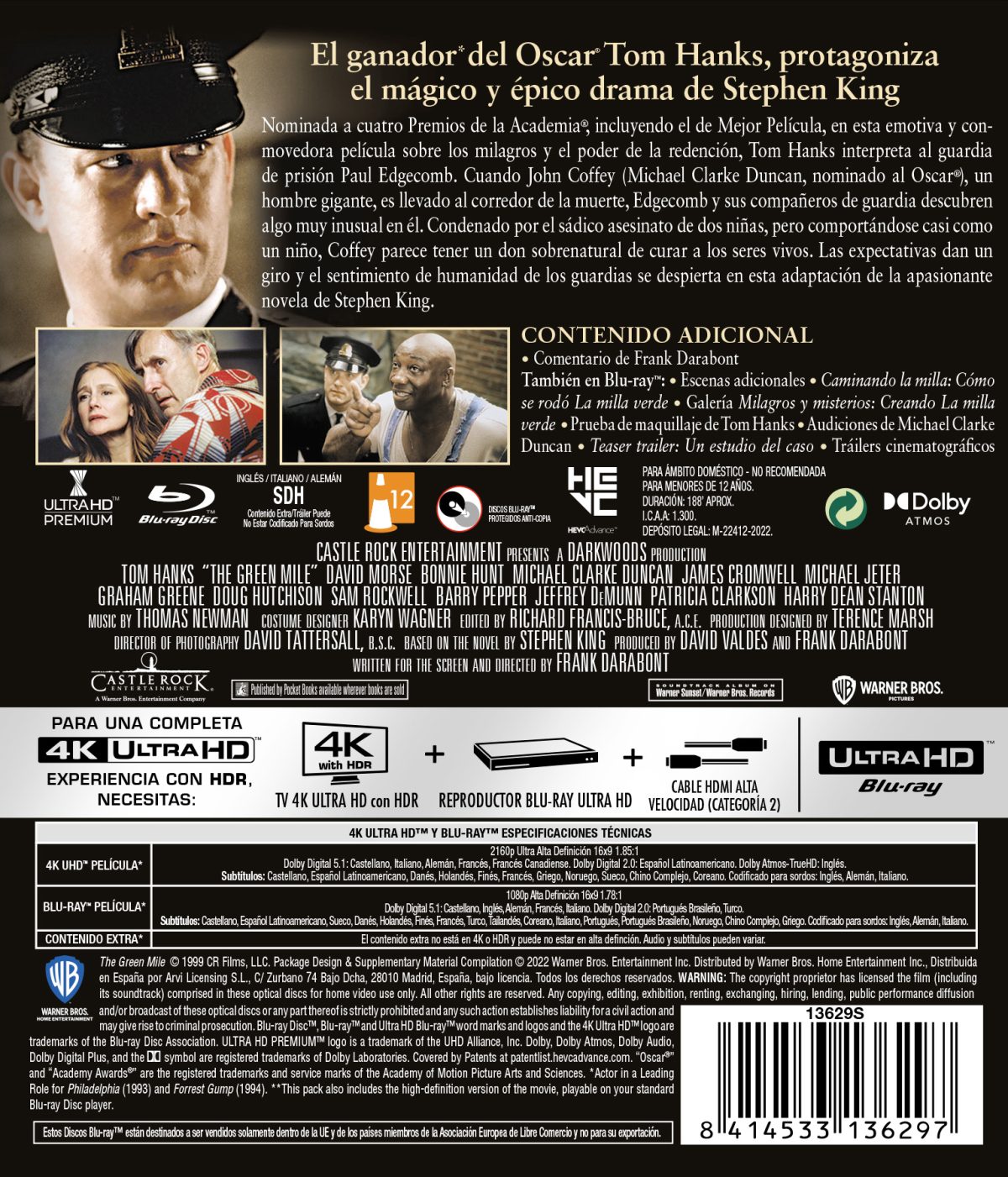 La milla verde (4K UHD + Blu-ray)