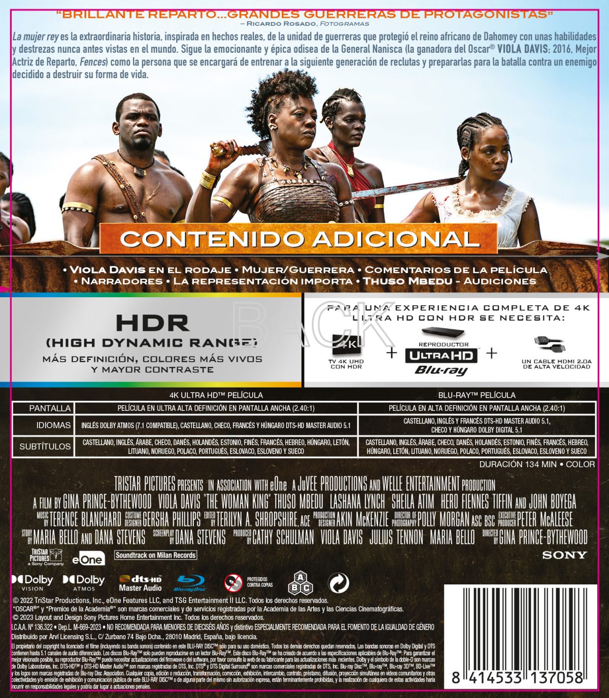La mujer rey (4K UHD + Blu-ray)
