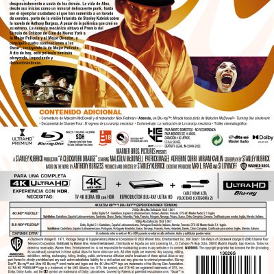 La naranja mecánica (4K UHD + Blu-ray)