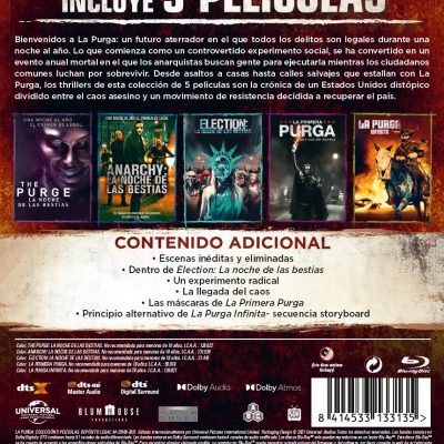 La purga: Pack 1-5 (Blu-ray)