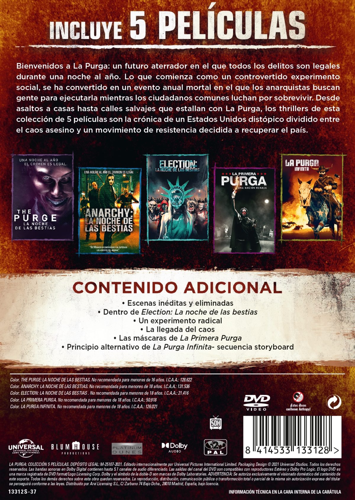La purga: Pack 1-5 (DVD)
