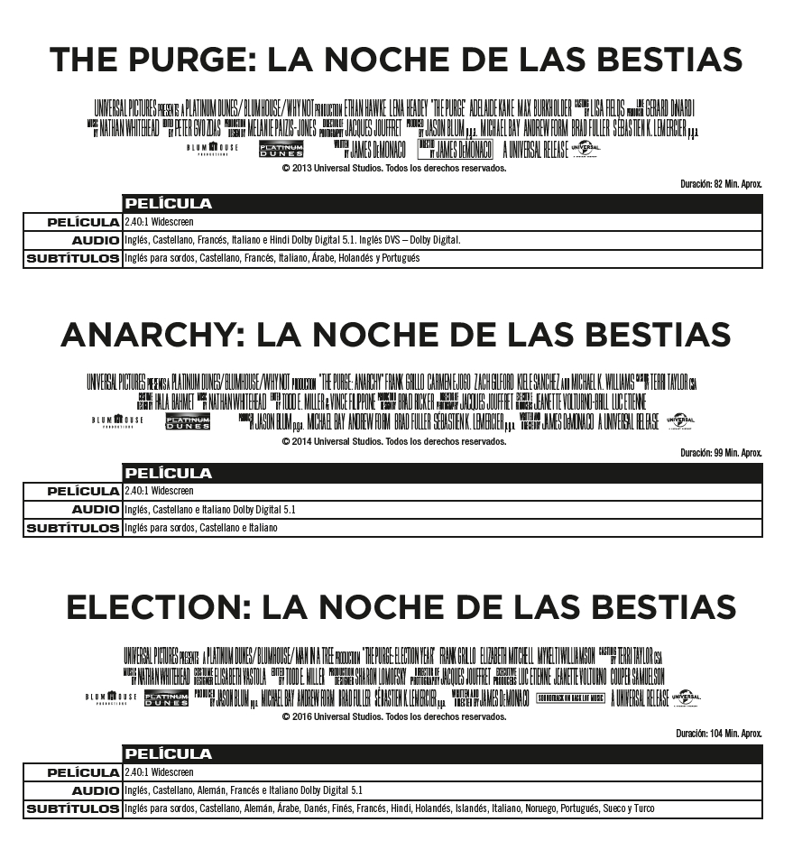 La purga: Pack 1-5 (DVD)