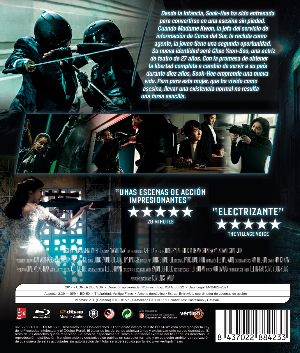 LA VILLANA (BD) - 8437022884233 - Trasera La villana (Blu-ray)