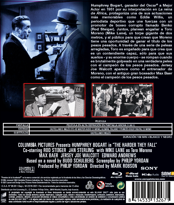 Más dura sera la caída (Blu-ray)