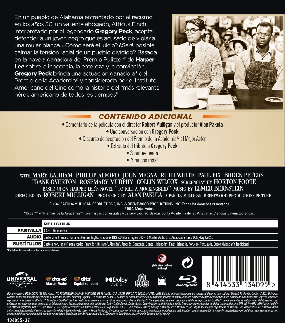 Matar a un ruiseñor (Ed. 2021) (Blu-ray)