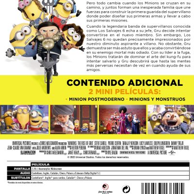 Minions 2: El origen de Gru (DVD)