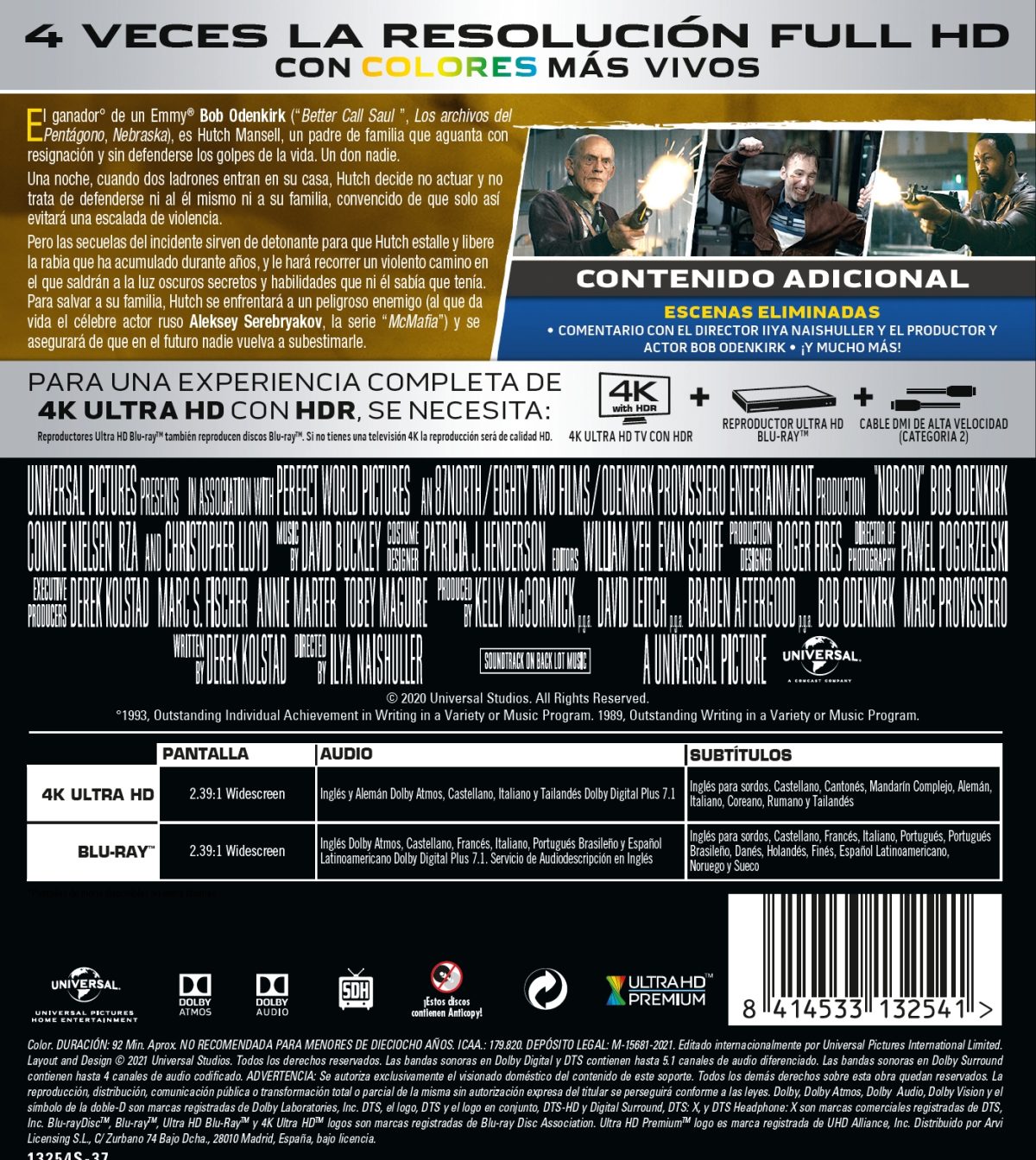 Nadie (4K UHD + Blu-ray)