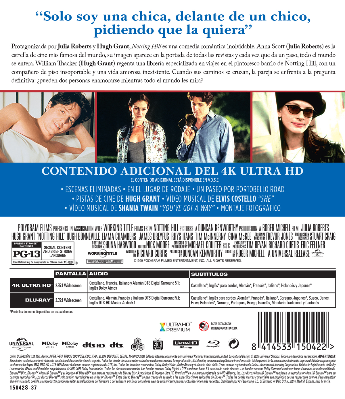 Notting Hill (4K UHD + Blu-ray)