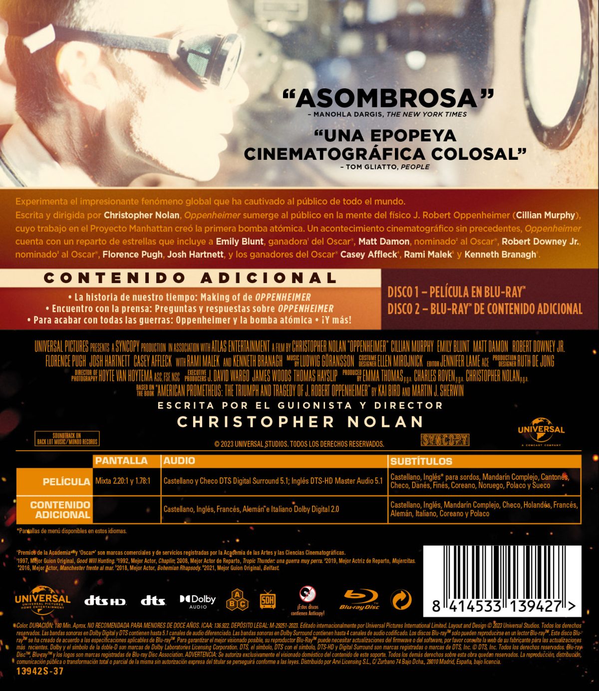 Oppenheimer (Blu-ray + Blu-ray Extras)