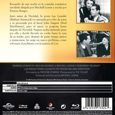 Recuerdo de una noche (VOSE) (Blu-ray)