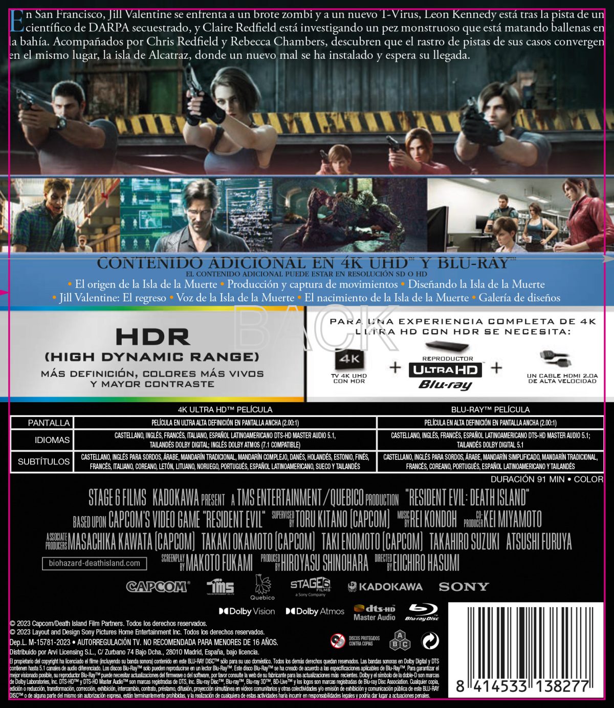 Resident Evil: Death Island (4K UHD + Blu-ray)
