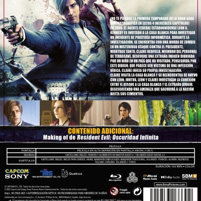Resident Evil: Oscuridad infinita (Temporada 1) (Blu-ray)