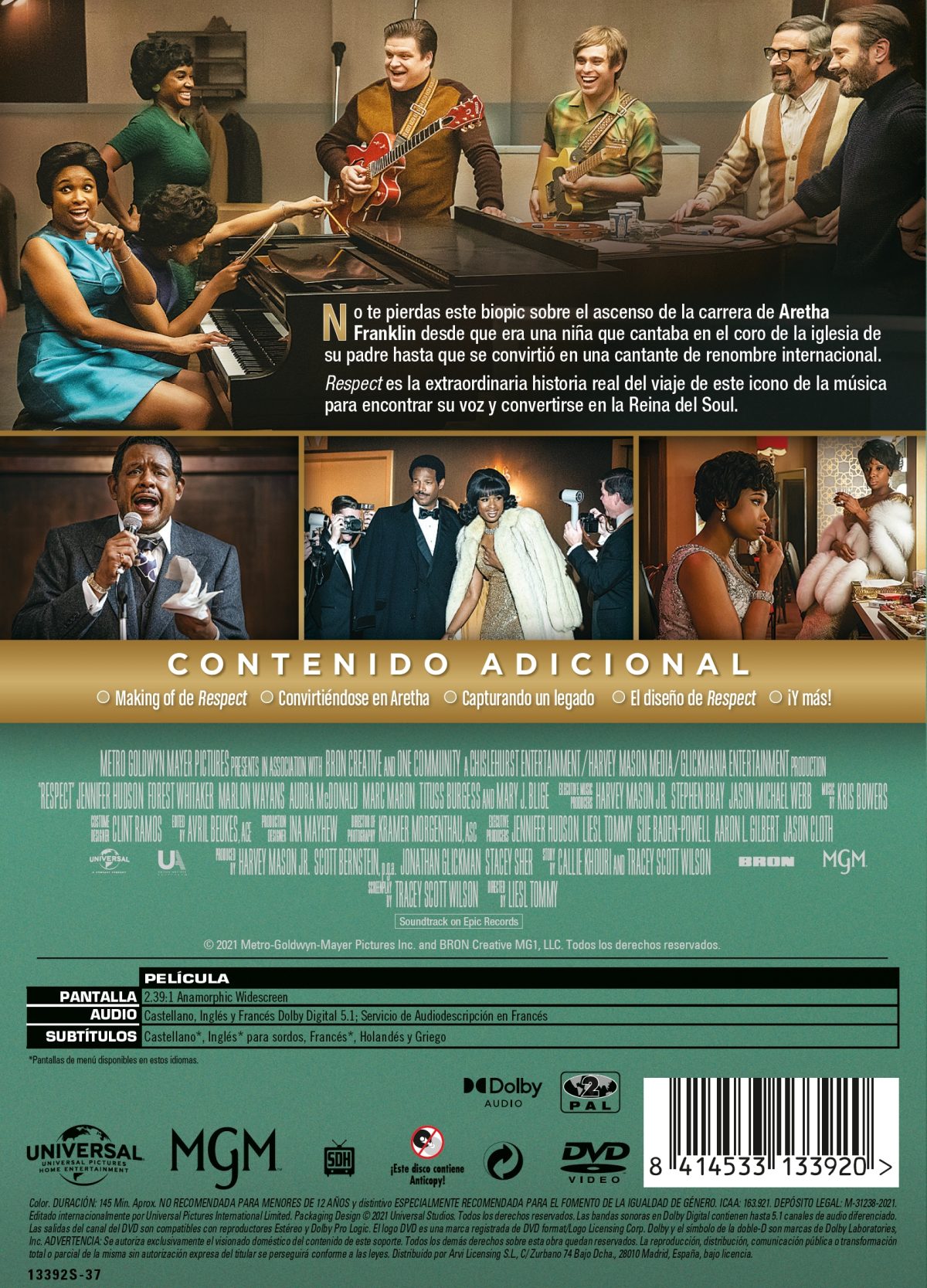 RESPECT (DVD) - 8414533133920 - Trasera Respect (DVD)