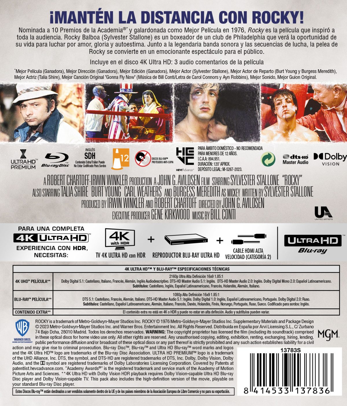Rocky I (4K UHD + Blu-ray)