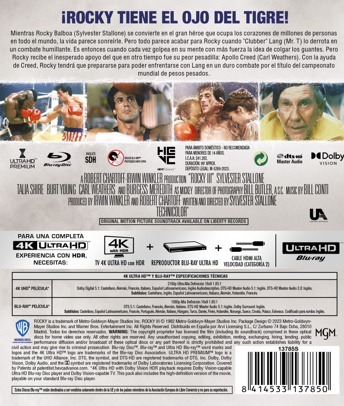 Rocky III (4K UHD + Blu-ray)