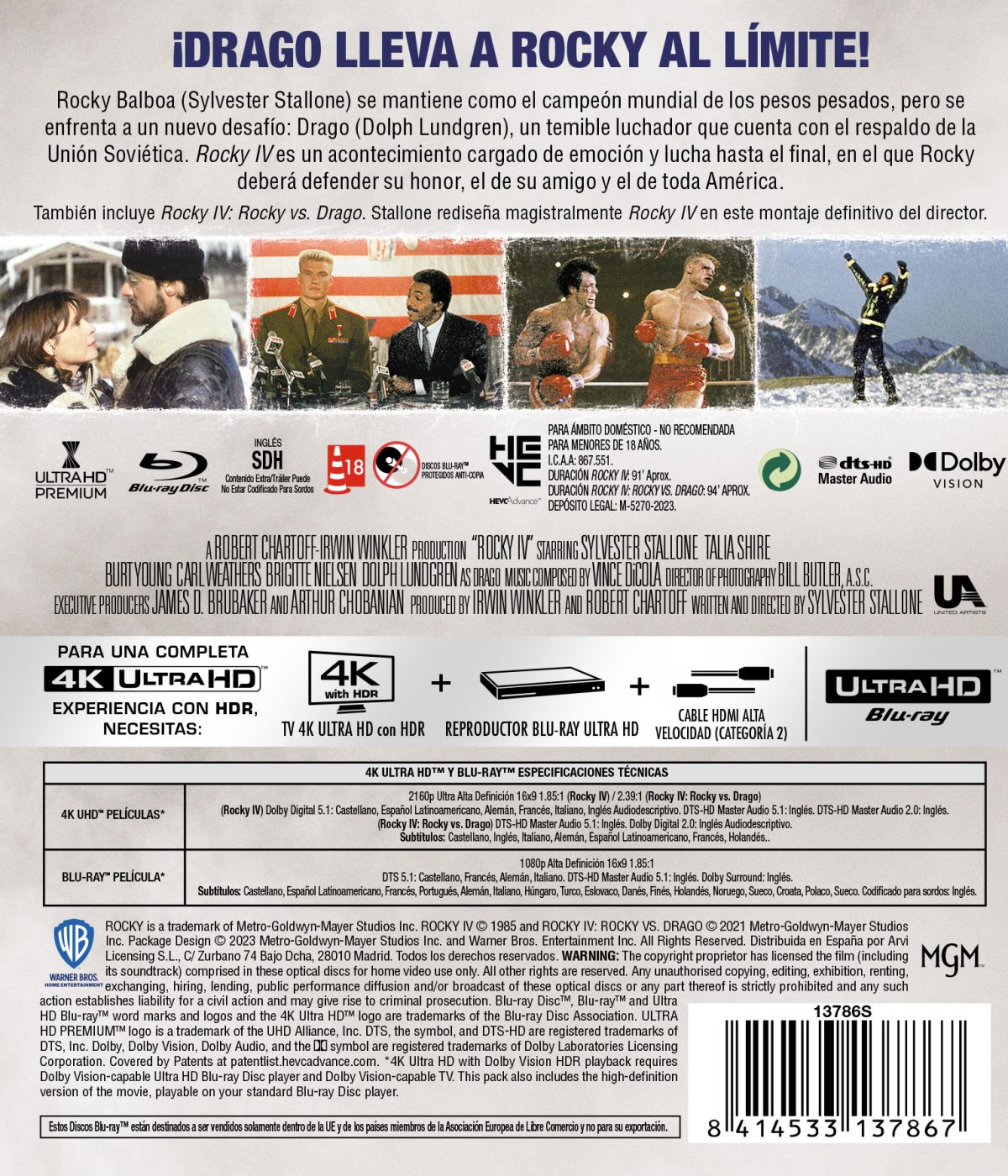 Rocky IV (4K UHD + Blu-ray)