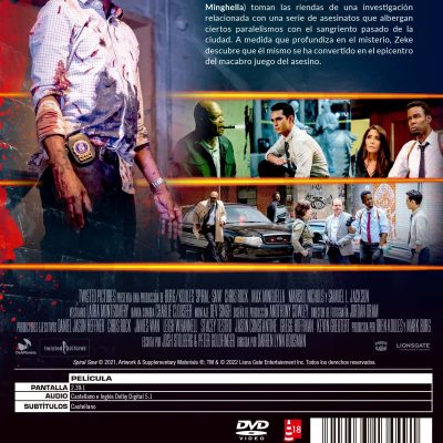 SAW SPIRAL (DVD) - 8414533134491 - Trasera Spiral: Saw (DVD)