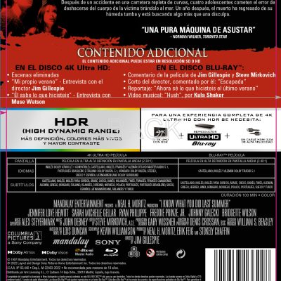 Sé lo que hicisteis el último verano (4K UHD + Blu-ray)
