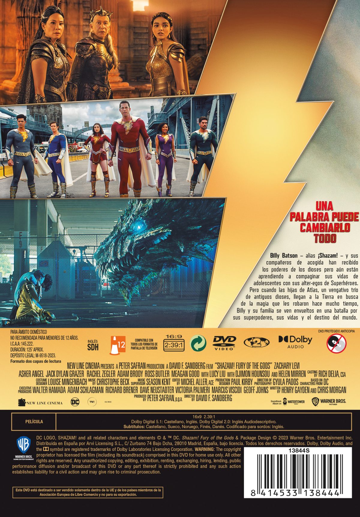 ¡Shazam! La furia de los dioses (DVD)
