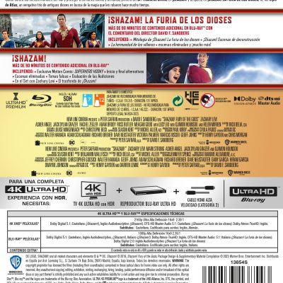 ¡Shazam!: Pack 1-2 (4K UHD + Blu-ray)
