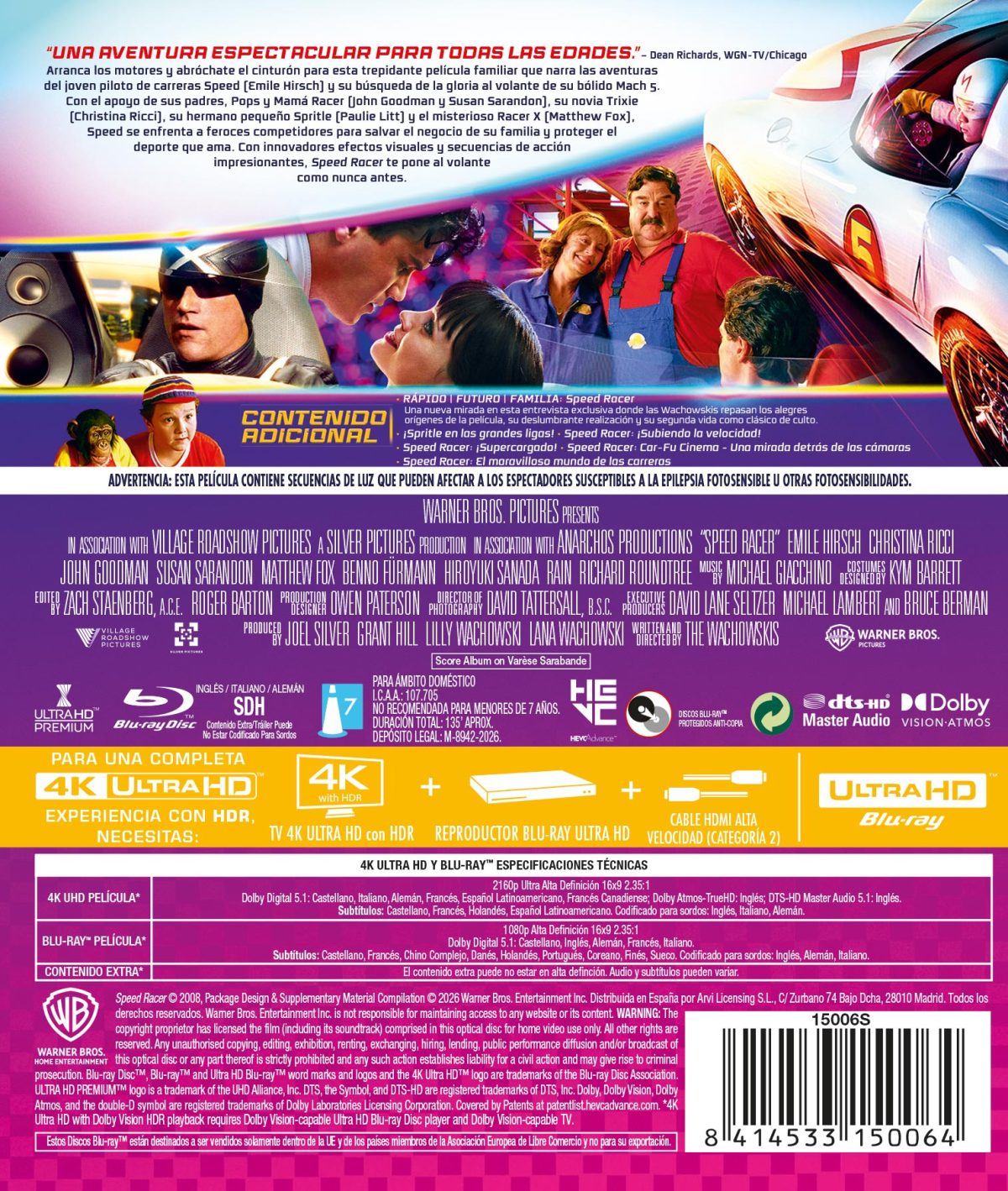 Speed Racer (4K UHD + Blu-ray)