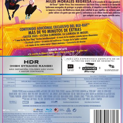 Spider-Man: Cruzando el multiverso (4K UHD)