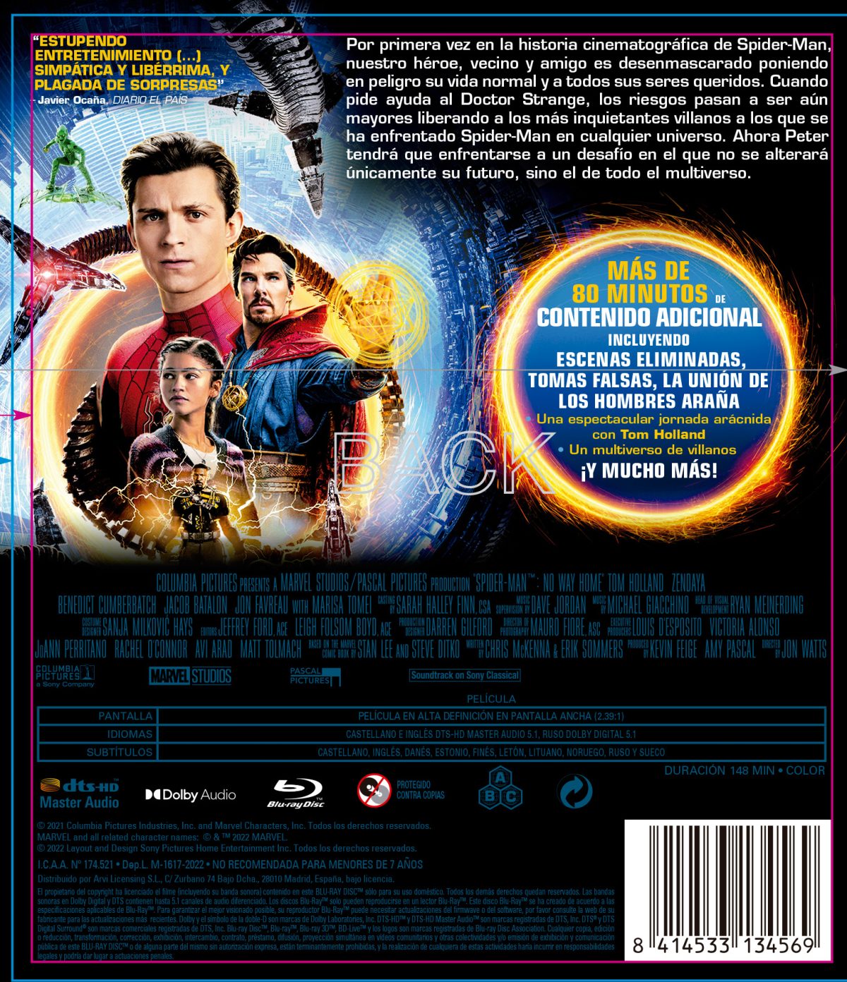 Spider-Man: No Way Home (Blu-ray)