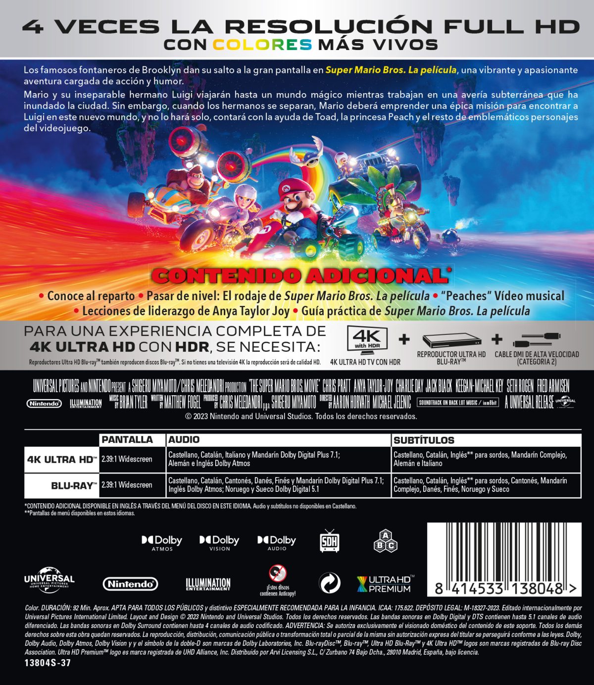 Super Mario Bros: La película (4K UHD + Blu-ray)