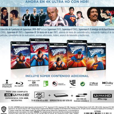 Superman I-IV (4K UHD + Blu-ray)