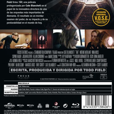 TÁR (VOSE) (Blu-ray)