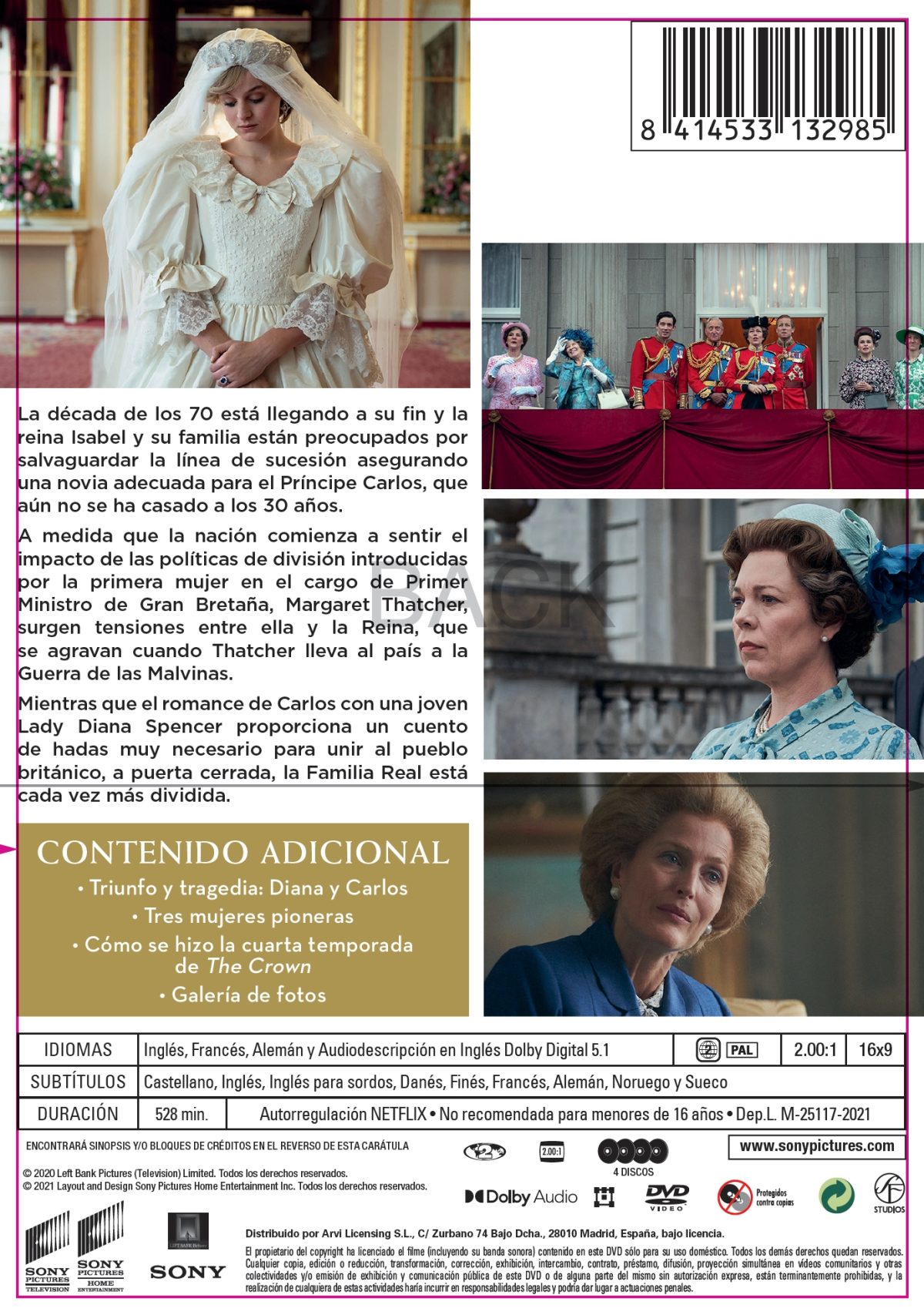 The Crown (VOSE) (Temporada 4) (DVD)