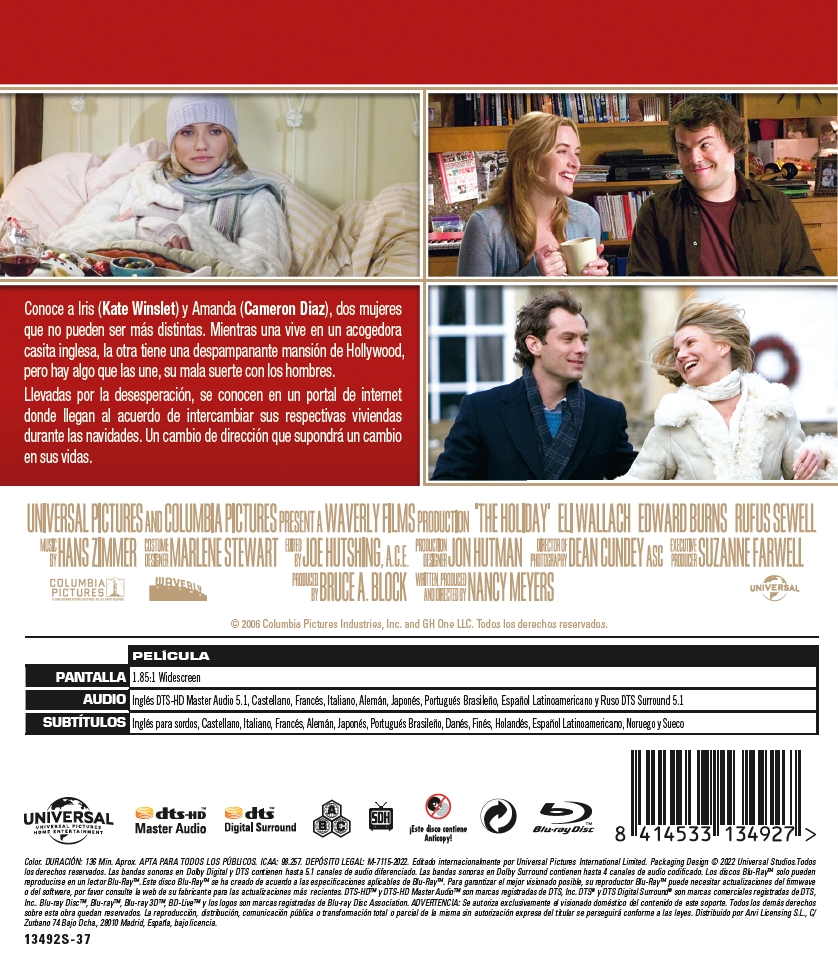 The Holiday (Vacaciones) (Blu-ray)