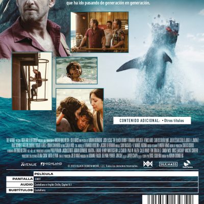 TIBURON NEGRO (DVD) - 8414533139342 - Trasera Tiburón negro (DVD)