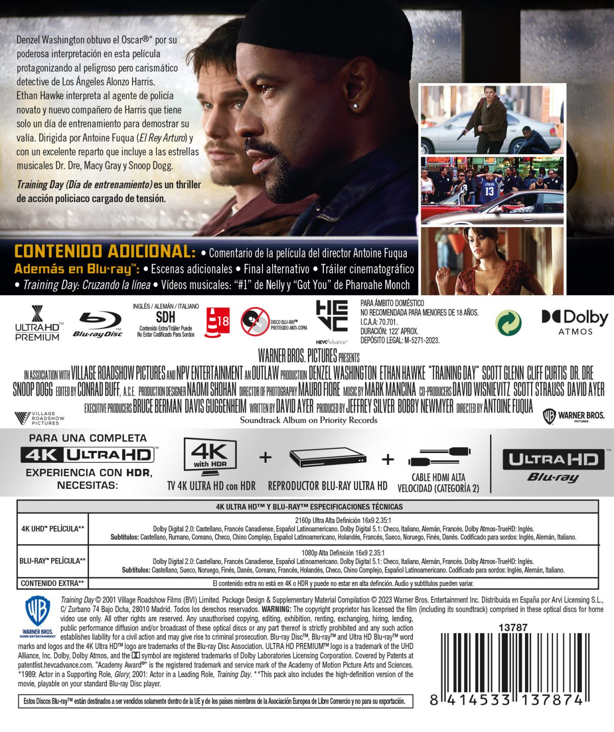 Training Day (Día de entrenamiento) (4K UHD + Blu-ray)
