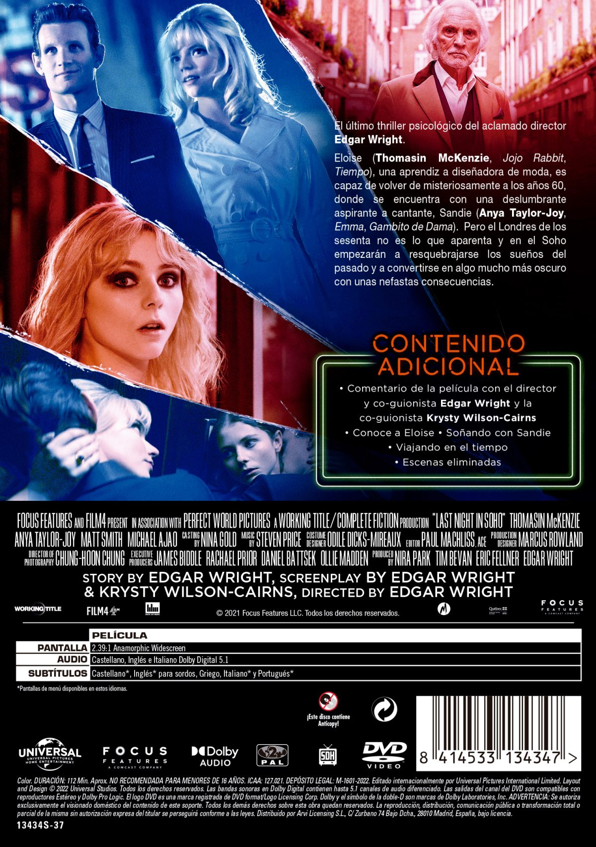 Última noche en el Soho (DVD)