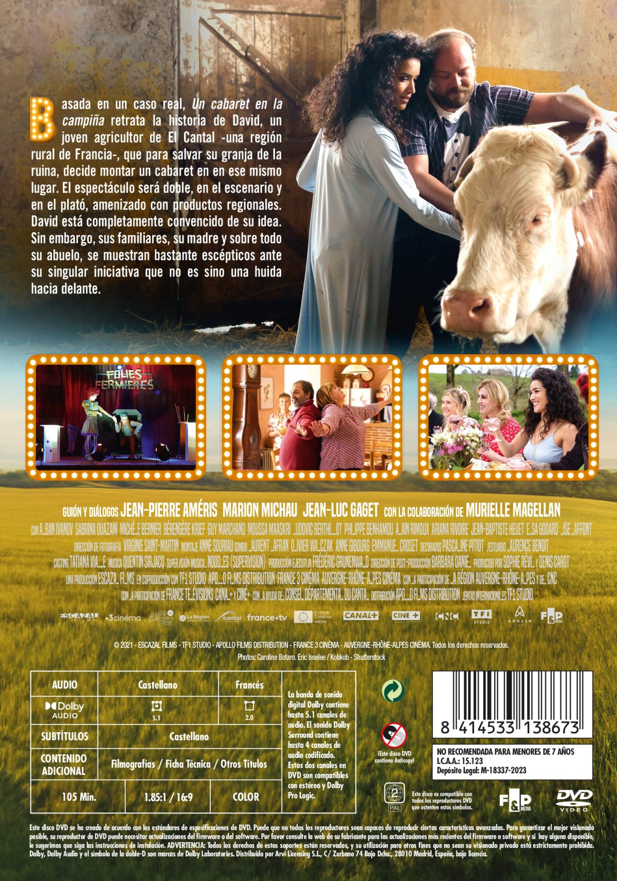 UN CABARET EN LA CAMPIÑA (DVD) - 8414533138673 - Trasera Un cabaret en la campiña (DVD)