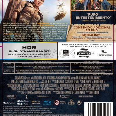 Uncharted (4K UHD + Blu-ray)