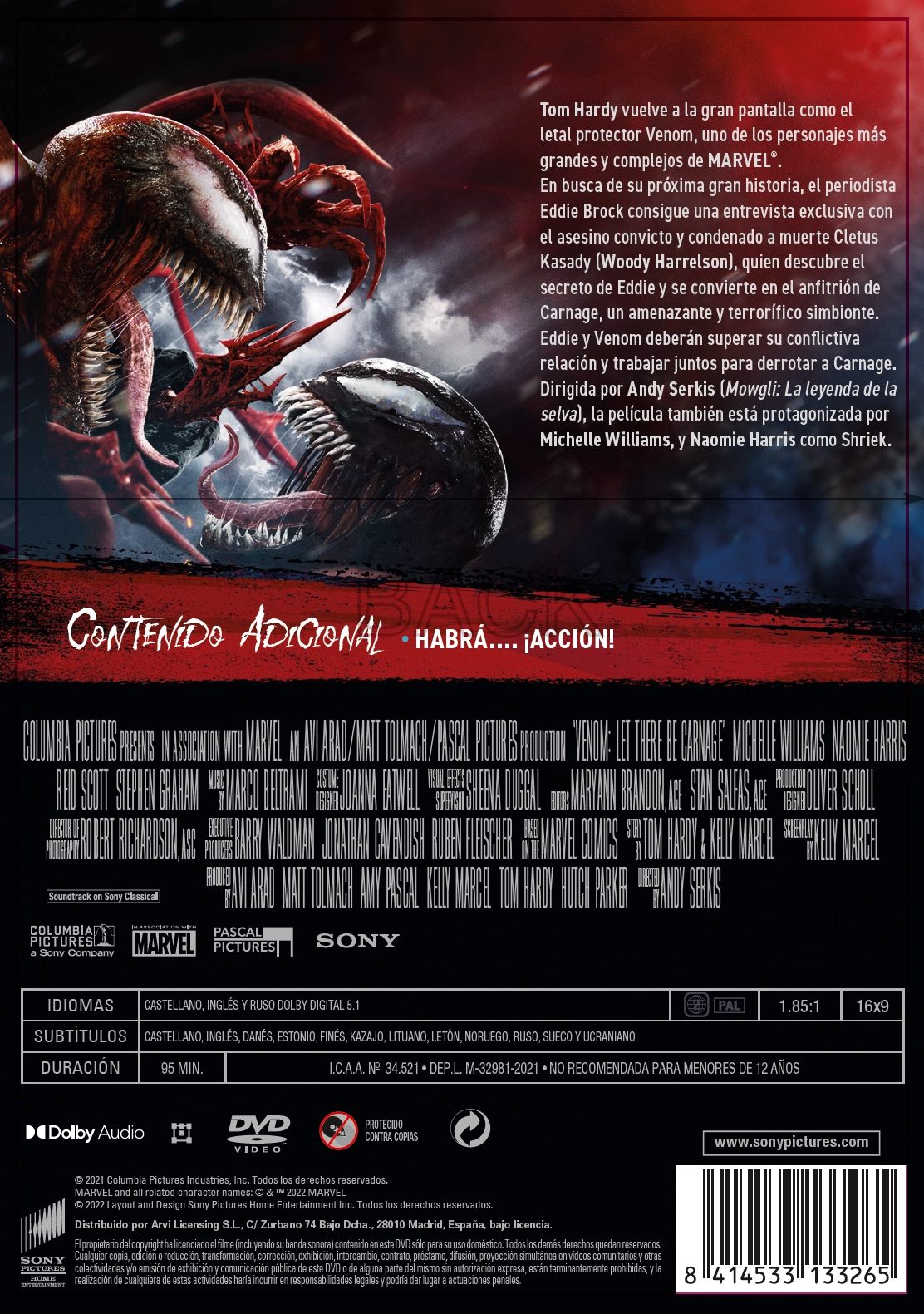 Venom 2: Habrá matanza (DVD)