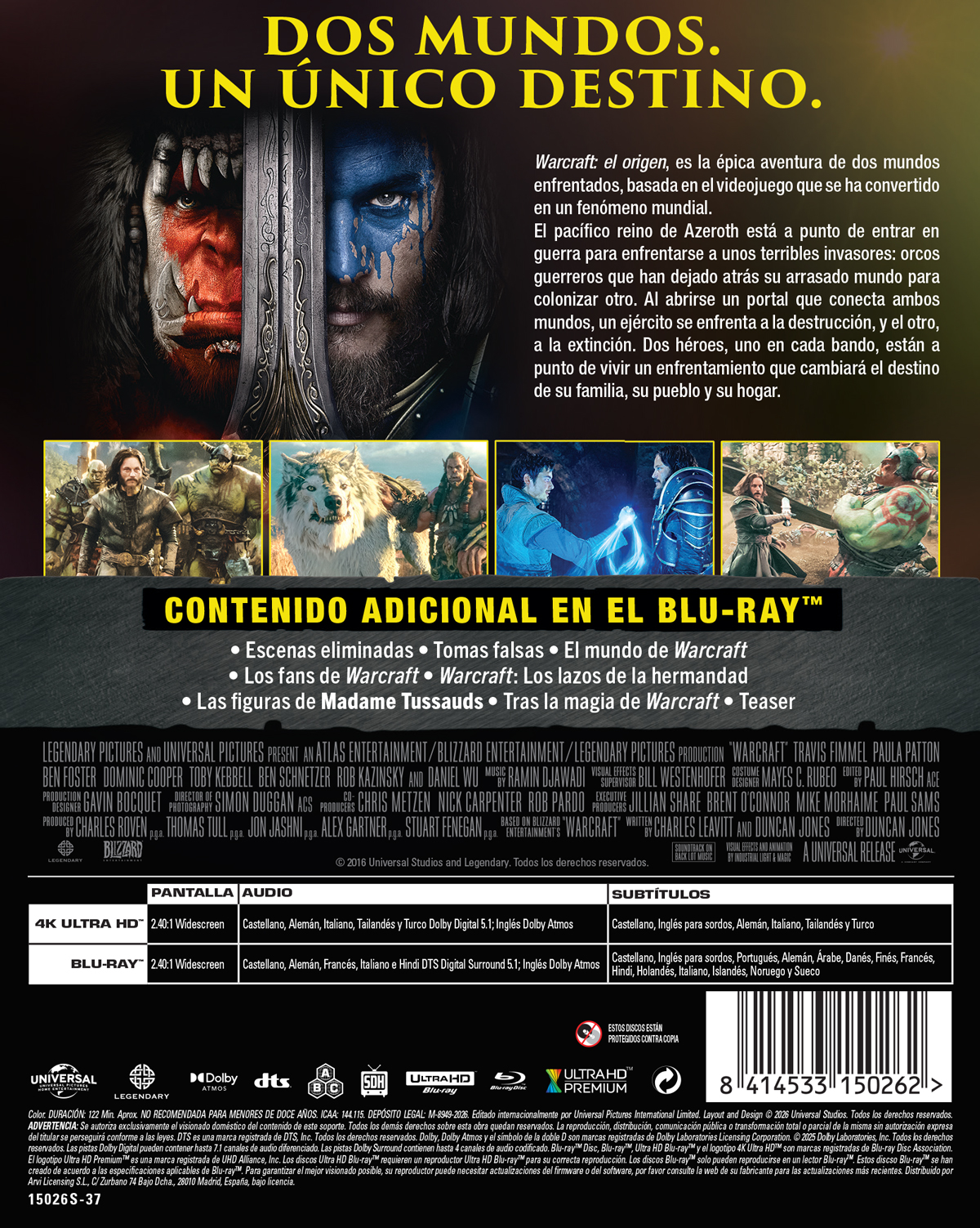 Warcraft (4K UHD + Blu-ray) Steelbook 10º ANIV.